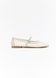 Rosalind semi-transparent ballet flats light beige