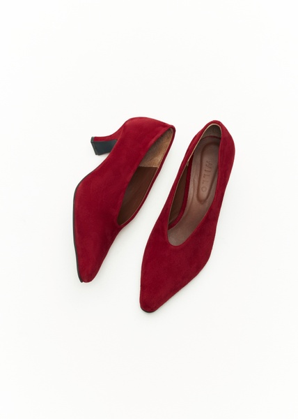 Shoes dark red