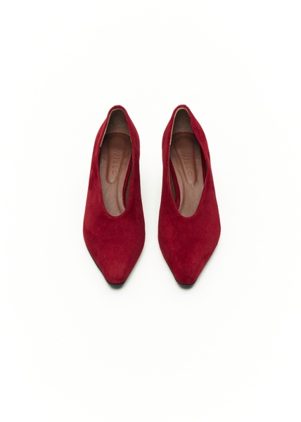 Shoes dark red