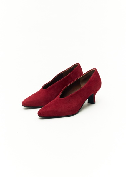 Shoes dark red